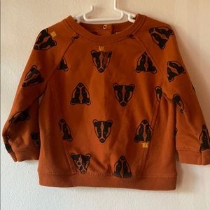 Cat and Jack baby crew neck animal print 18 mo